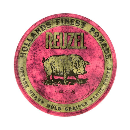 Reuzel Pomade Pink Grease Heavy Hold 113g, Starker Halt mit Bienenwachsbasis-1